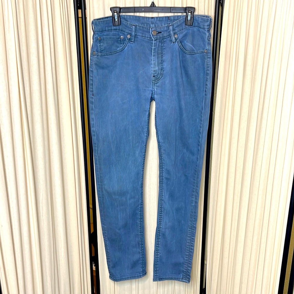 EUC- MENS LEVI STRAUSS & CO. BLUE GREY JEANS 511 SIZE 34X32